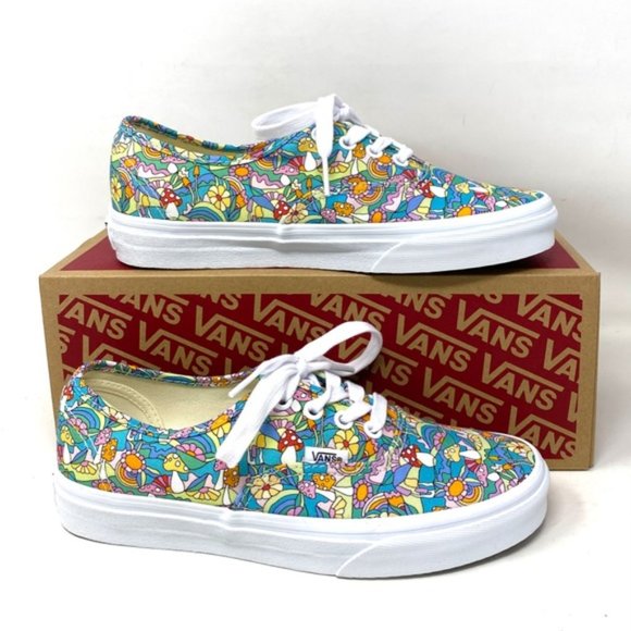 VANS Authentic New Floral Low Top Sneakers Women’s Size Canvas Skate VN0A5KS9OZQ - Picture 5 of 11